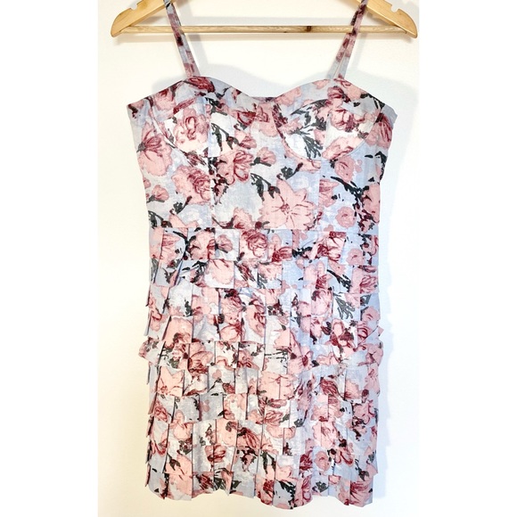 BB Dakota Bustier Floral Mini Dress - Picture 2 of 5